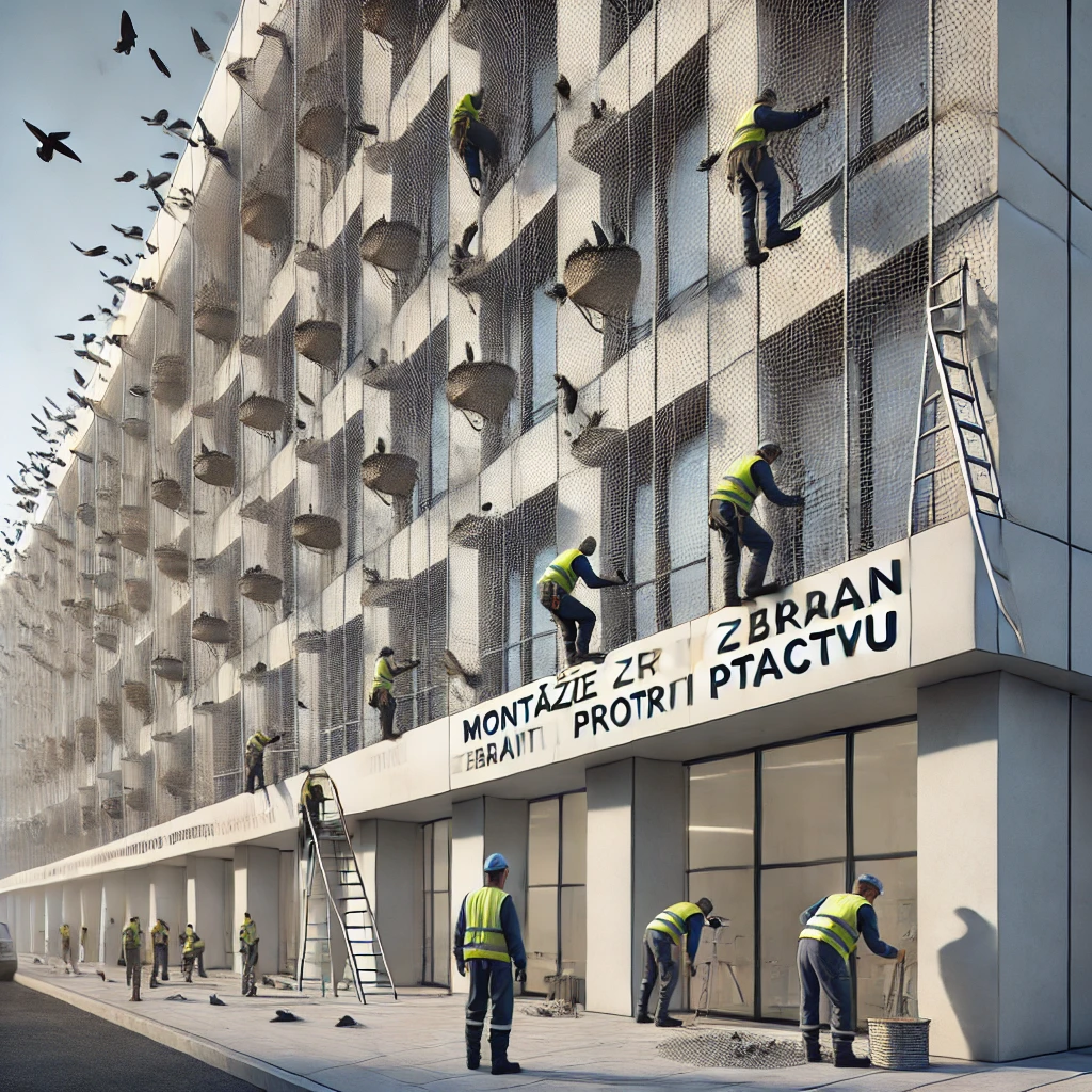 Montáže zábran proti ptactvu